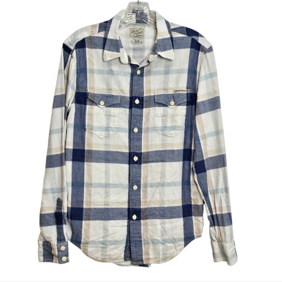 Lucky Brand Western Sportswear Long Sleeve Pocketed Button Up Shirt Small - Picture 5 of 6